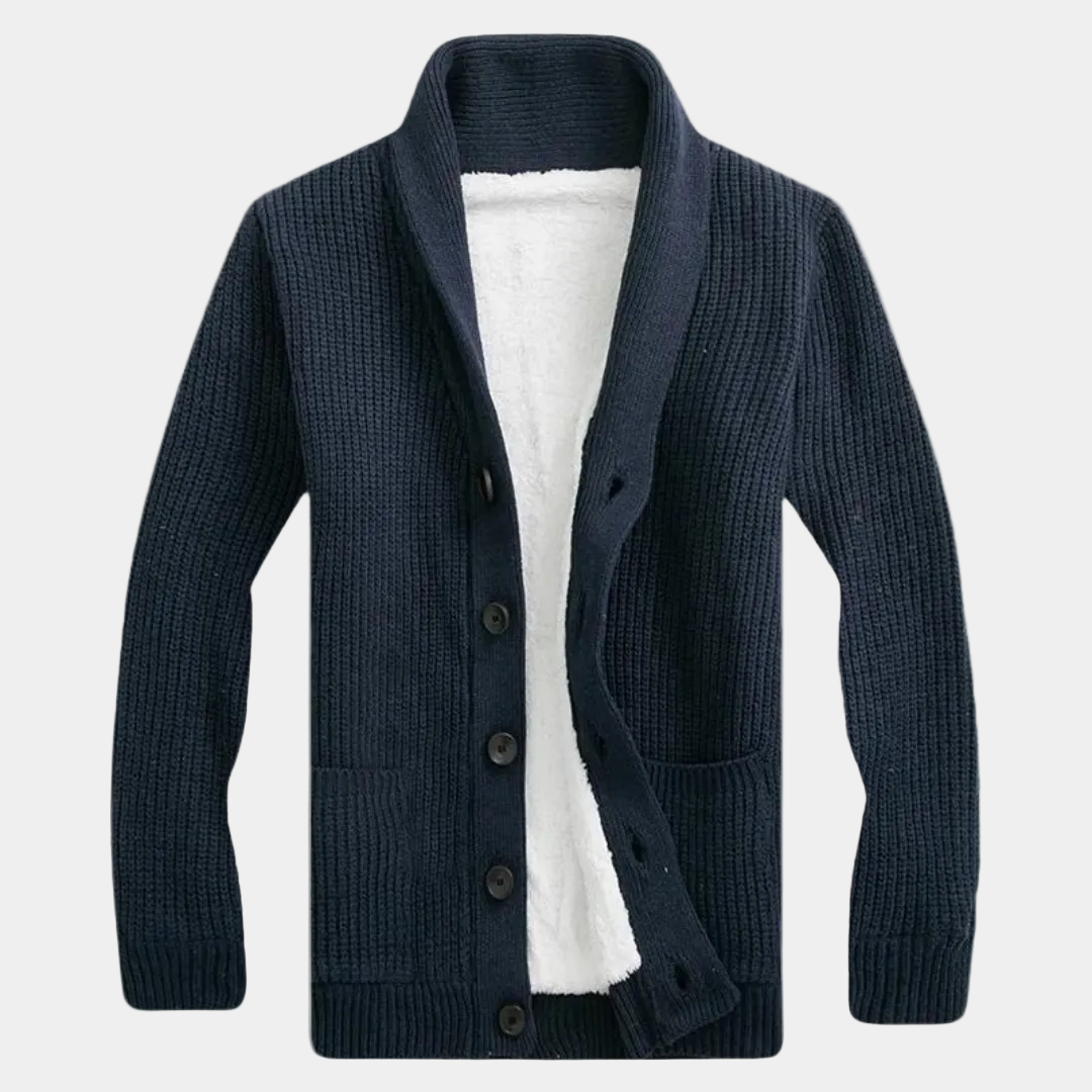 Homme Gilet Col Châle Boutonnée