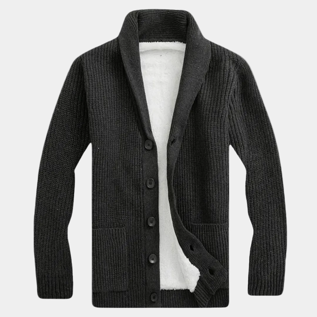 Homme Gilet Col Châle Boutonnée