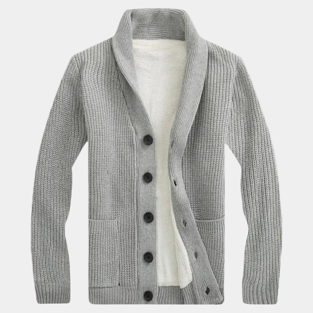 Homme Gilet Col Châle Boutonnée