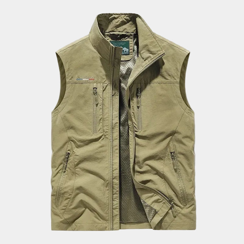 Homme Gilet Coupe Sans Manches Poches