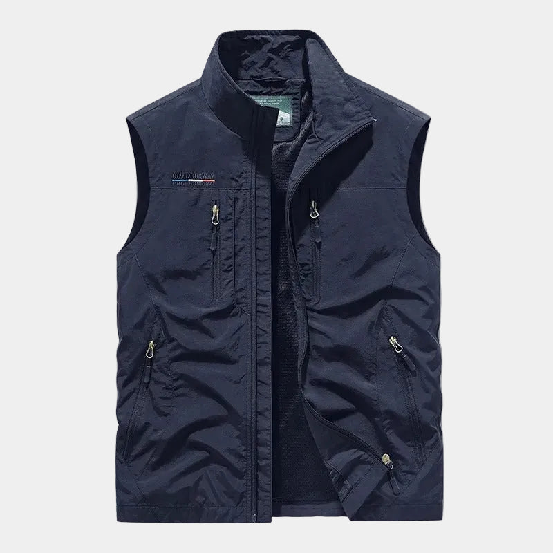 Homme Gilet Coupe Sans Manches Poches