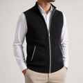 Homme Gilet Col Montant Fermeture Zippée
