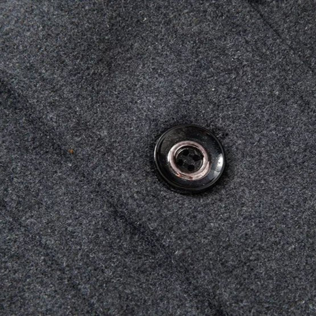 Homme Manteau Col Montant Fermeture Zippée