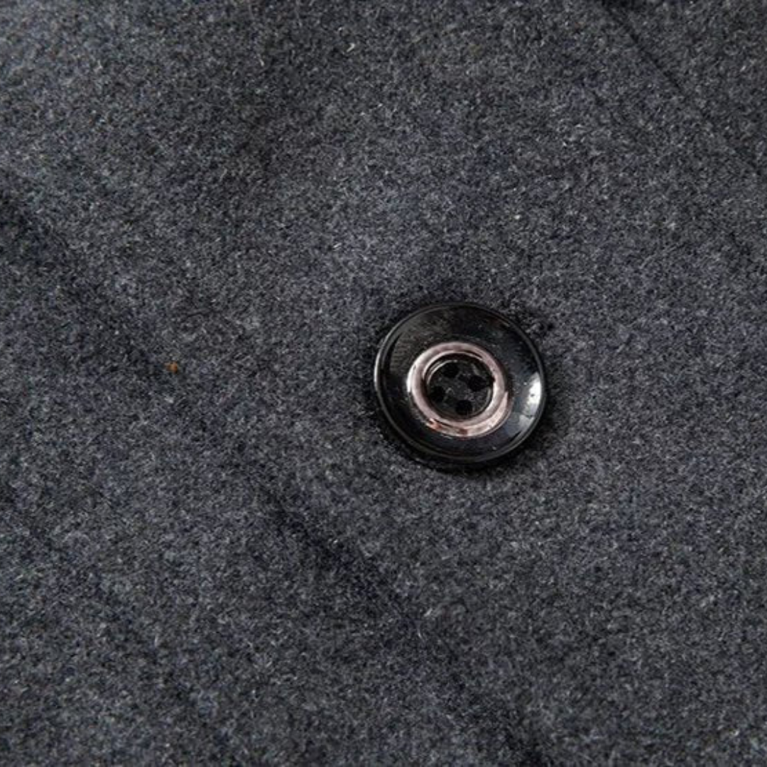 Homme Manteau Col Montant Fermeture Zippée