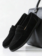 Homme Mocassins Enfilage Lacets Bride