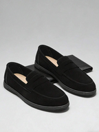 Homme Mocassins Enfilage Lacets Bride