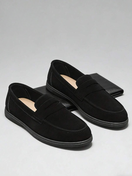 Homme Mocassins Enfilage Lacets Bride