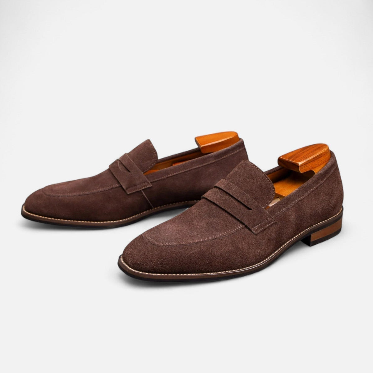 Homme Mocassins Bride Découpée Bout Arrondi