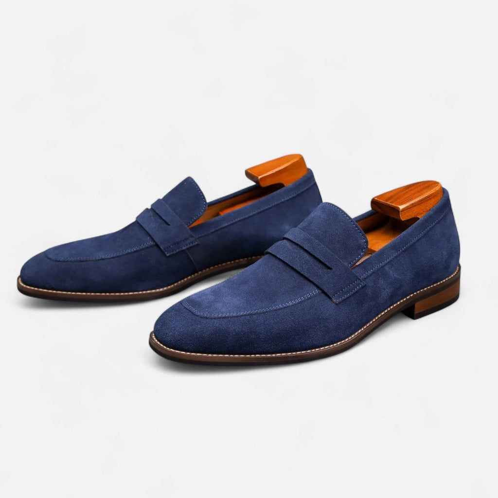 Homme Mocassins Bride Découpée Bout Arrondi