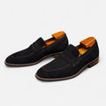 Homme Mocassins Bride Découpée Bout Arrondi