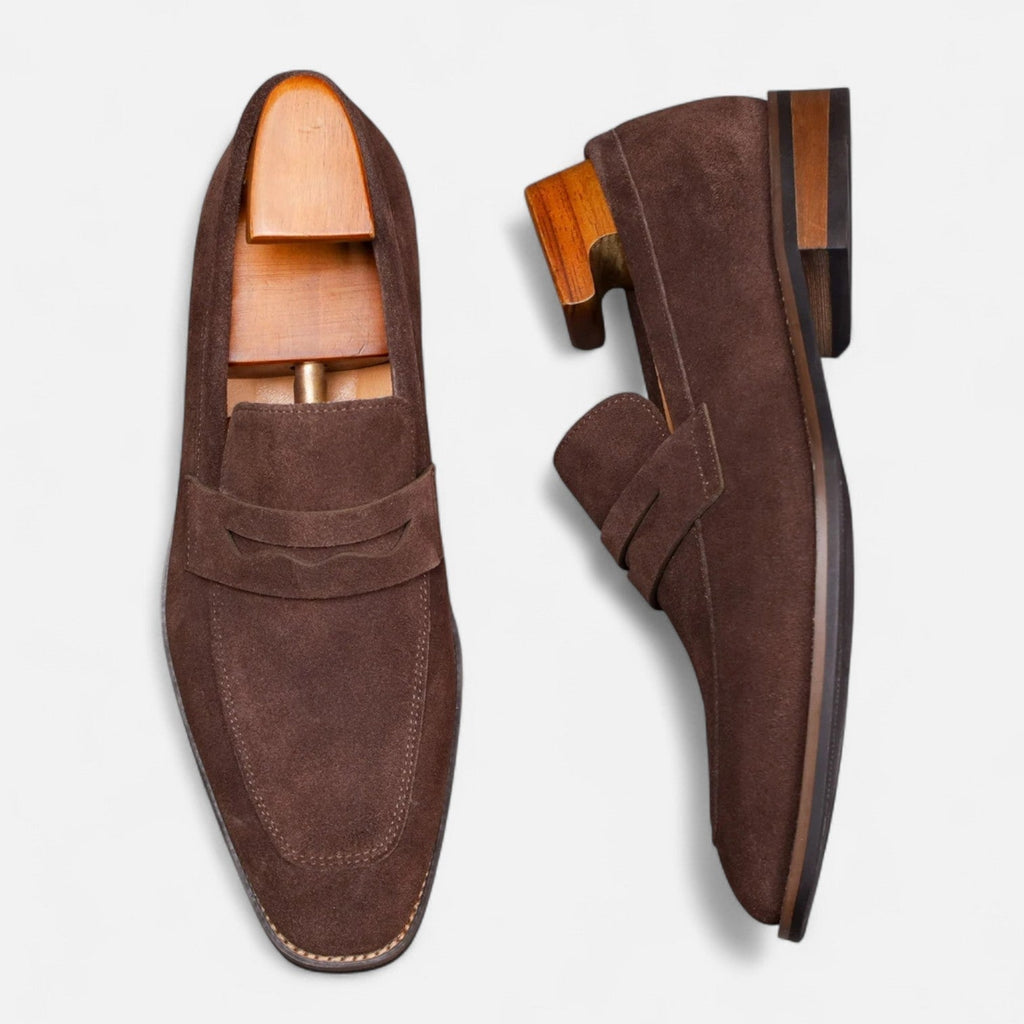 Homme Mocassins Bride Découpée Bout Arrondi