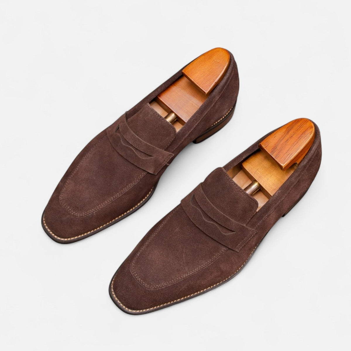 Homme Mocassins Bride Découpée Bout Arrondi