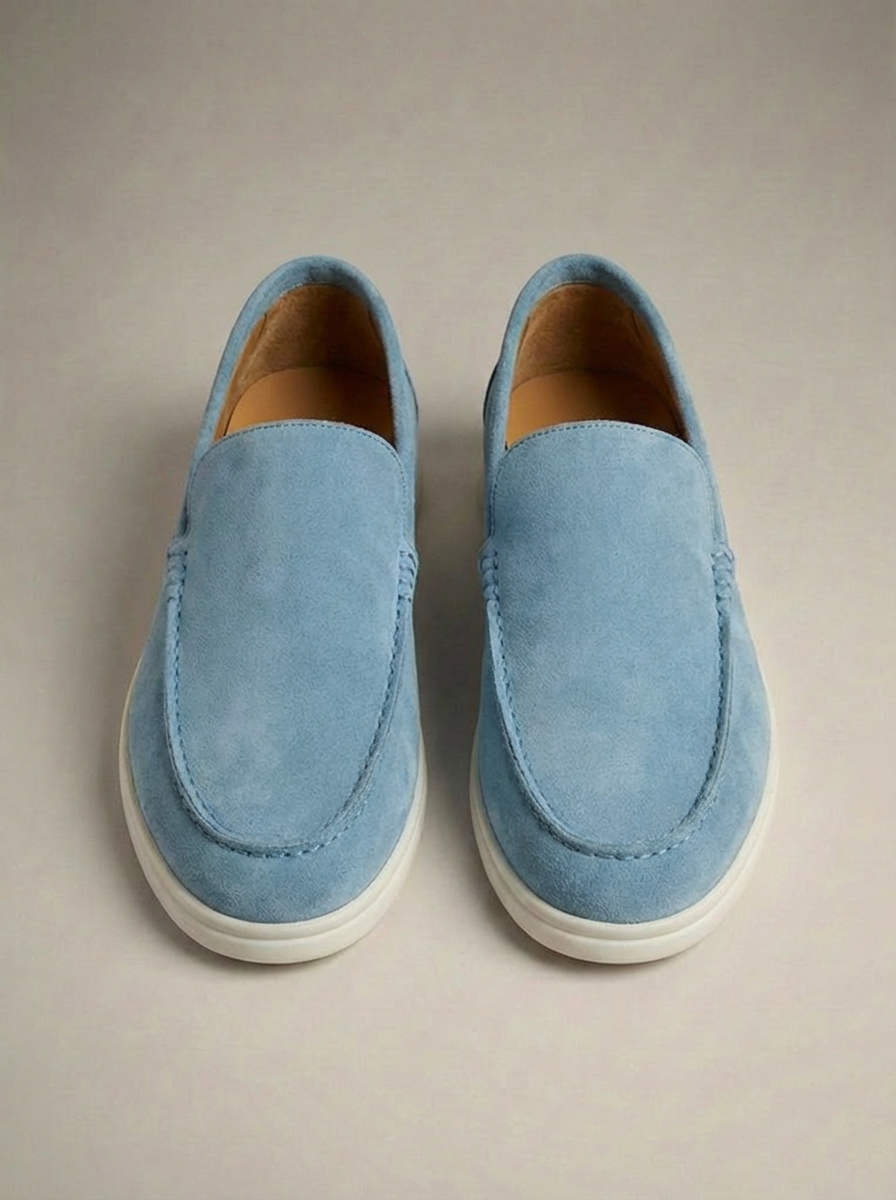 Homme Mocassins Enfiler Bout Mocassin