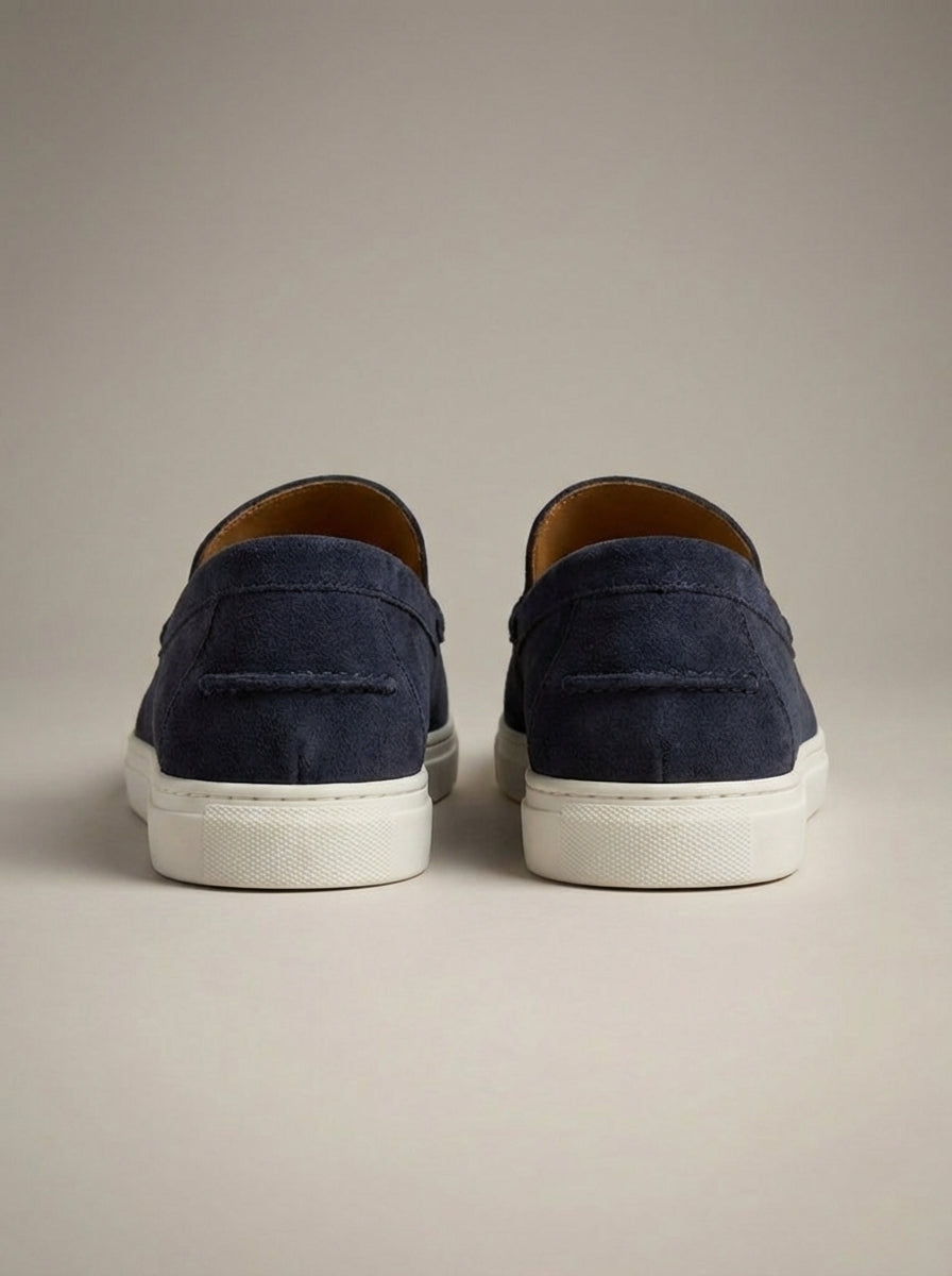 Homme Mocassins Enfiler Bout Mocassin