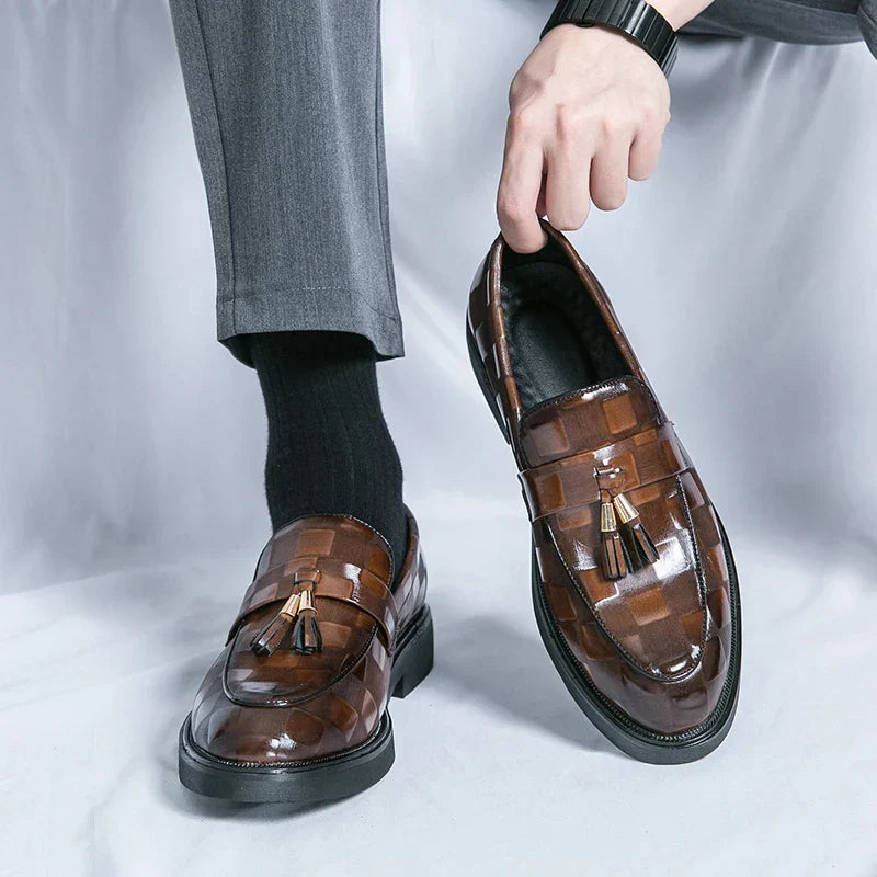 Homme Mocassins Enfiler Pampilles