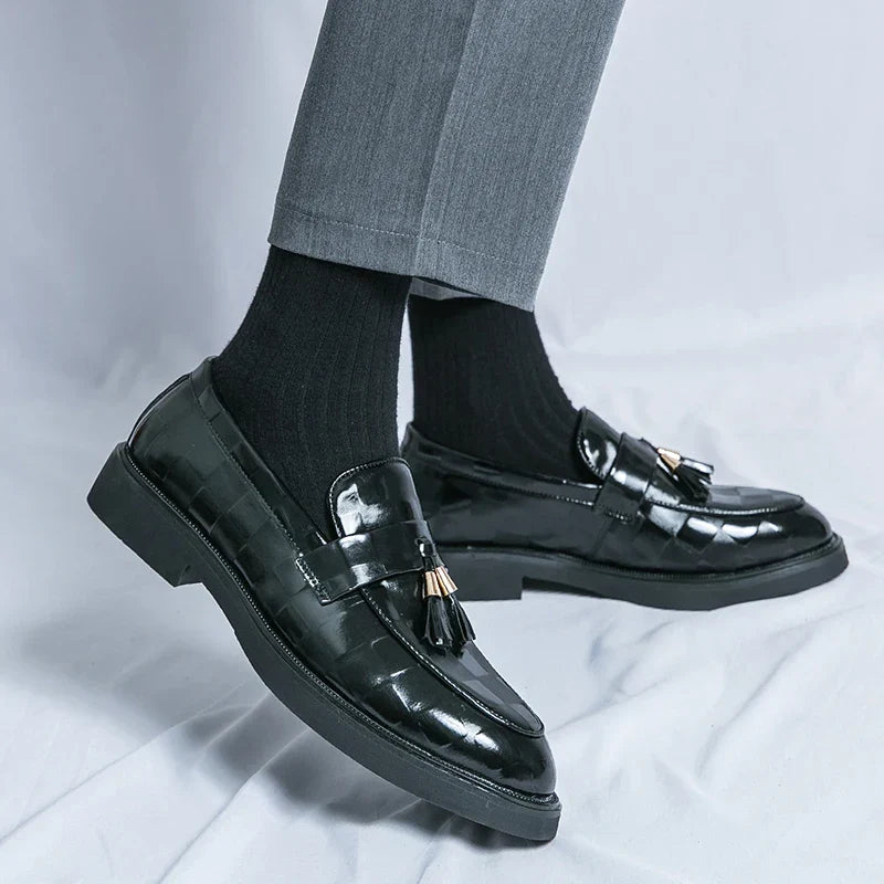 Homme Mocassins Enfiler Pampilles