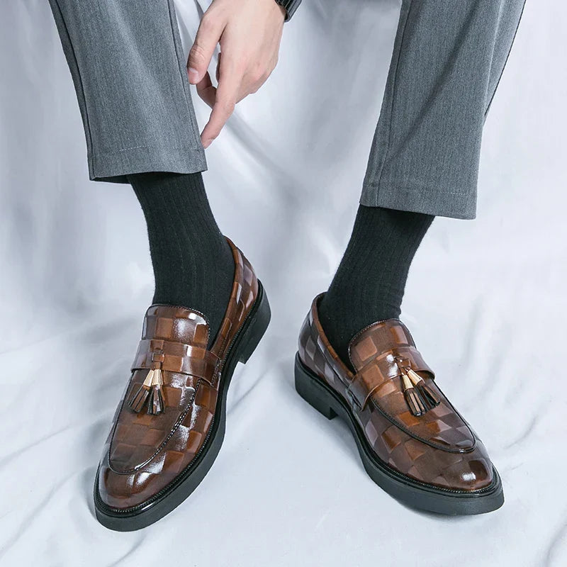 Homme Mocassins Enfiler Pampilles