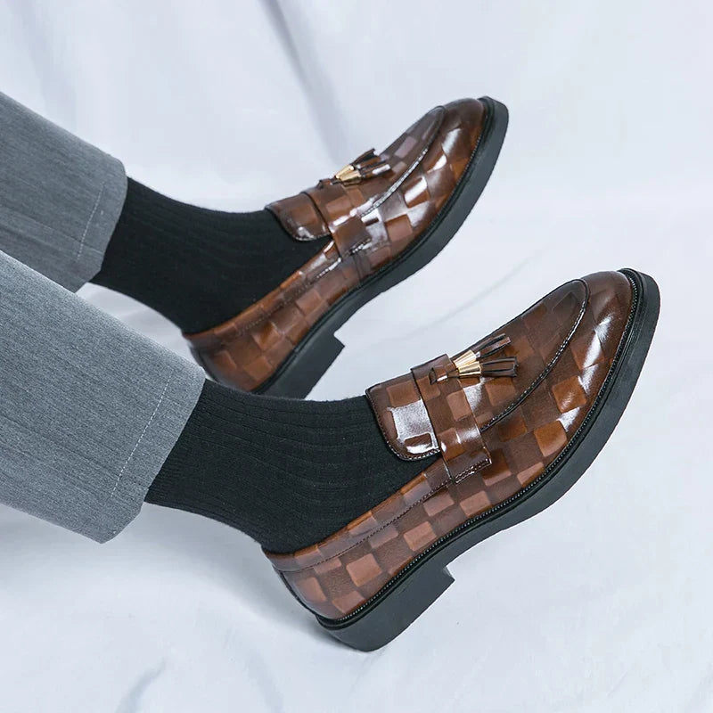 Homme Mocassins Enfiler Pampilles
