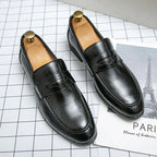 Homme Mocassins Bandeau Coutures Autour