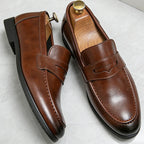 Homme Mocassins Bandeau Coutures Autour