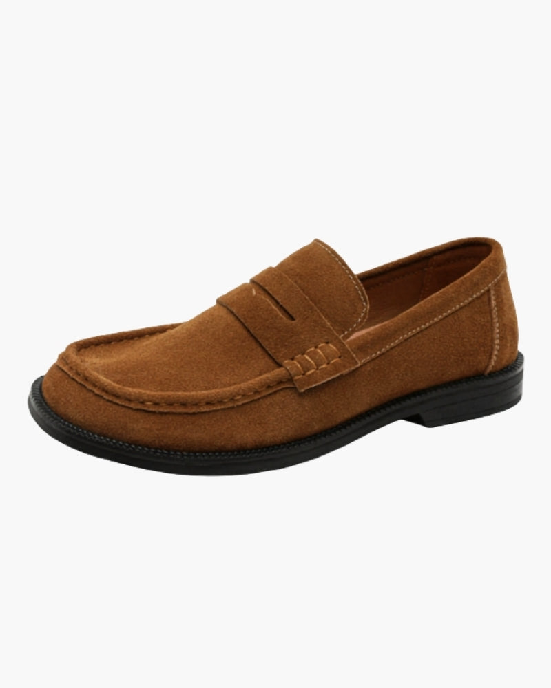 Homme Mocassins Enfiler Silhouette Basse