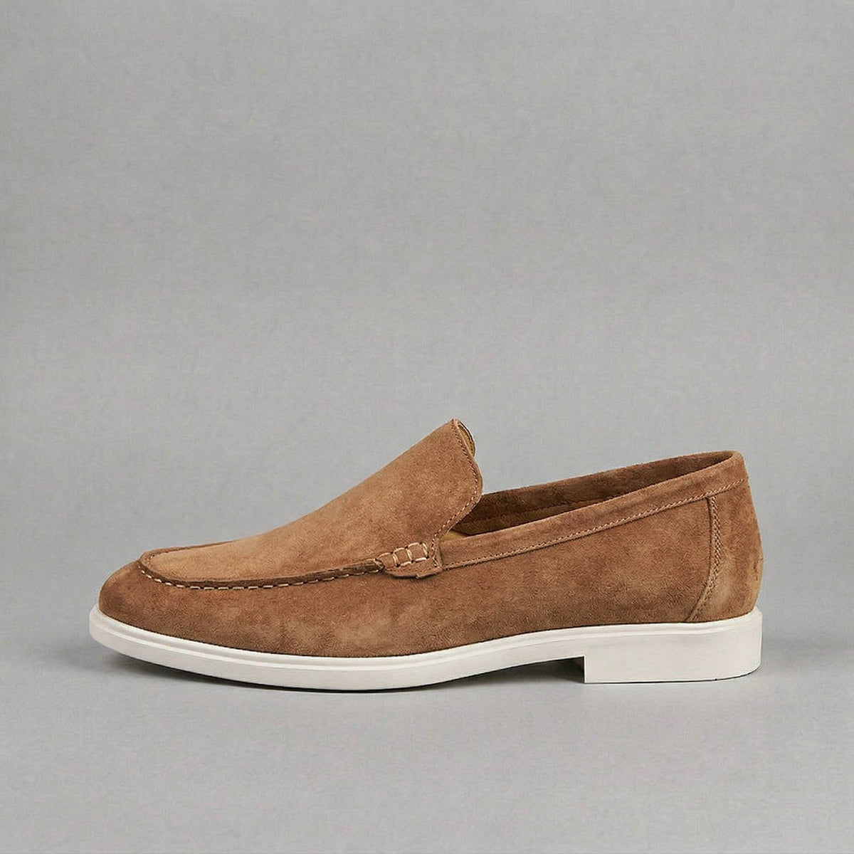Homme Mocassins Daim Enfiler