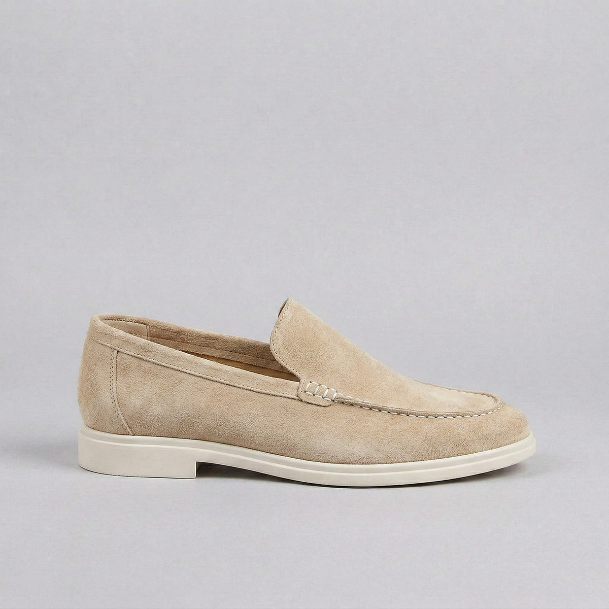 Homme Mocassins Daim Enfiler