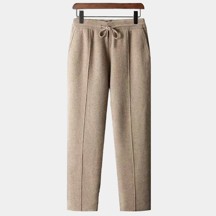 Homme Pantalon Taille Élastique Coupe Droite