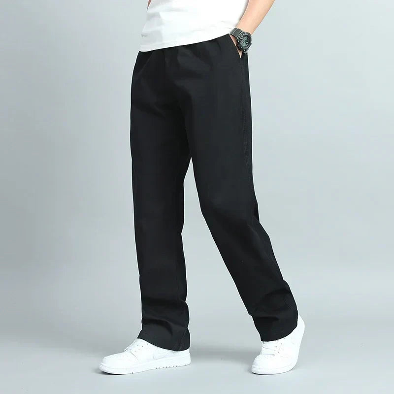 Homme Pantalon Taille Élastique Poches Latérales