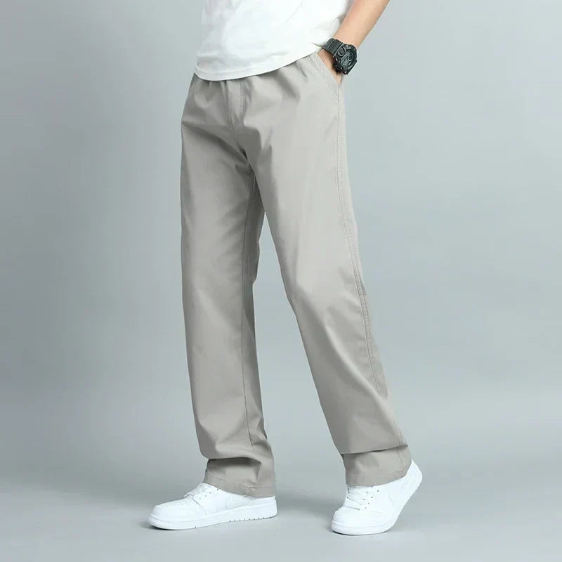 Homme Pantalon Taille Élastique Poches Latérales