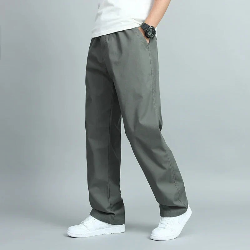 Homme Pantalon Taille Élastique Poches Latérales