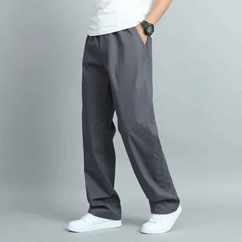 Homme Pantalon Taille Élastique Poches Latérales