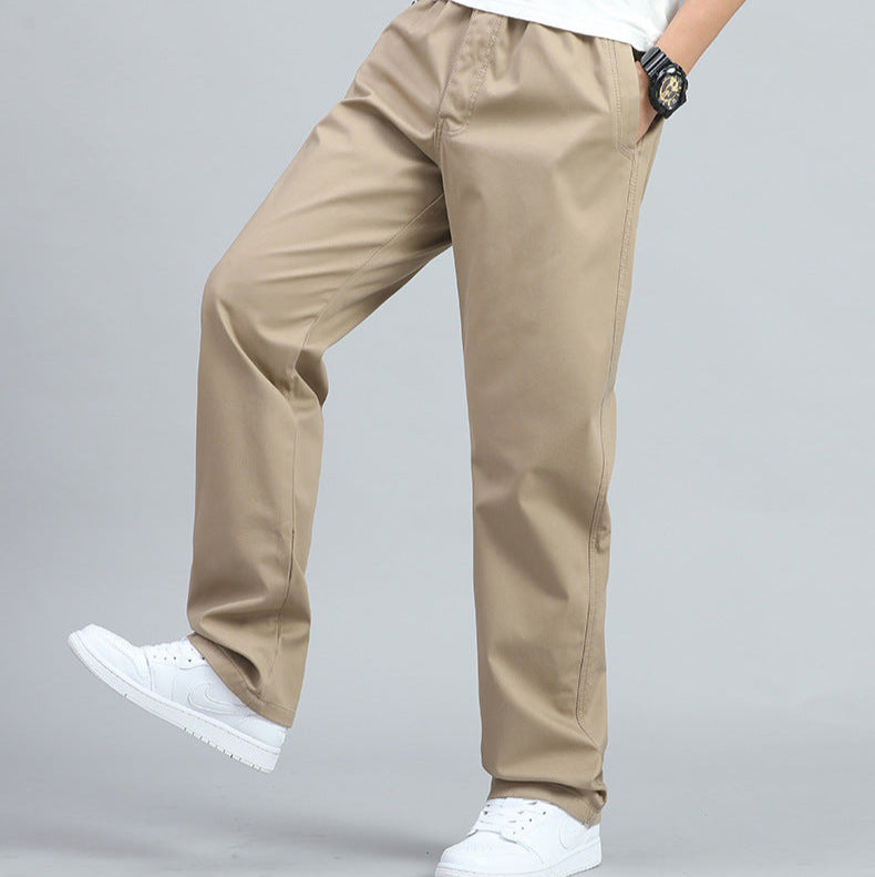 Homme Pantalon Taille Élastique Poches Latérales