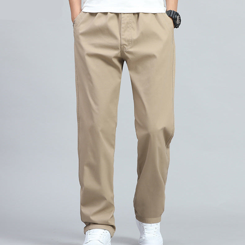 Homme Pantalon Taille Élastique Poches Latérales