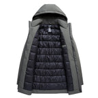 Homme Manteau Capuche Fermeture Zippée