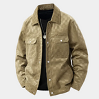 Homme Veste Col Classique Fermeture Pression