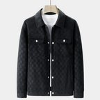 Homme Veste Col Classique Fermeture Pression
