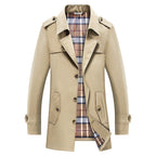 Homme Manteau Manches Longues Fermeture Boutonnée