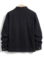 Homme Veste Fermeture Boutons Col Classique