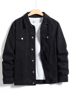 Homme Veste Fermeture Boutons Col Classique