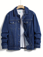 Homme Veste Fermeture Boutons Col Classique