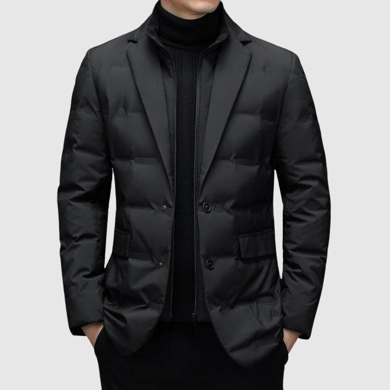 Homme Veste Col Revers Fermeture Boutonnée