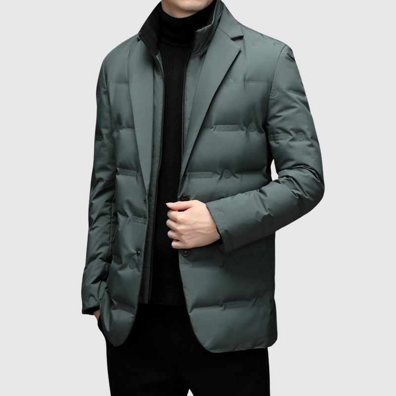 Homme Veste Col Revers Fermeture Boutonnée