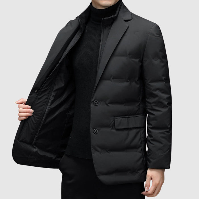 Homme Veste Col Revers Fermeture Boutonnée