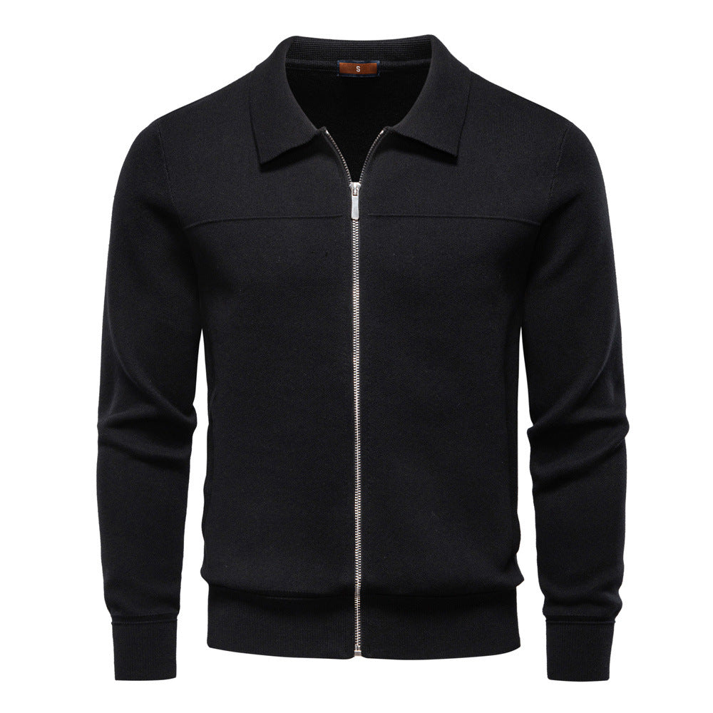 Homme Veste Col Classique Fermeture Zippée