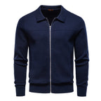 Homme Veste Col Classique Fermeture Zippée