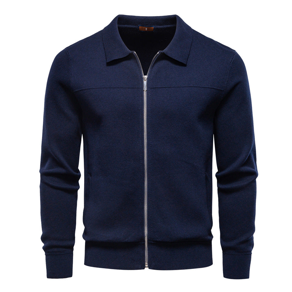 Homme Veste Col Classique Fermeture Zippée