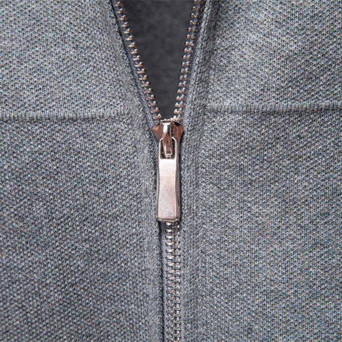 Homme Veste Col Classique Fermeture Zippée